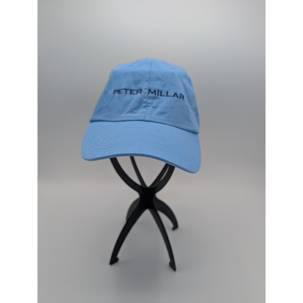 Peter Millar Hat Cap Strapback Mens One Size Blue Adjustable Golf Dad Hat